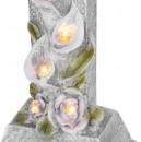 Decor MagicHome, Cruce, LED, polirășină, pentru mormânt, solar, 15x9,5x32 cm