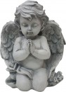 Decor MagicHome, Înger rugător, polirășină, pentru mormânt, 9x7,5x11 cm
