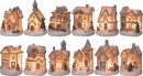 Decor MagicHome Craciun, Casa, interior, 7x6x10 cm, sellbox 12 buc