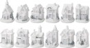 Decor MagicHome Craciun, Casa, interior, 7x6x10 cm, sellbox 12 buc