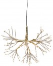 Decoratiune de Craciun MagicHome, artificii, 72 LED alb cald, iluminare simpla, suspendat, auriu, 25 cm