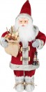 Decor de Craciun MagicHome, Mos Craciun cu lanterna, rosu, 46 cm