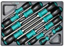 Cărucior de atelier cu scule whirlpower®, dulap atelier 211, 7 sertare