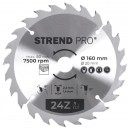 Disc Strend Pro TCT 160x2,2x20 mm 24T, pentru lemn, ferăstrău