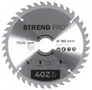 Disc Strend Pro TCT 185x2,2x30/20 mm 40T, pentru lemn, ferăstrău