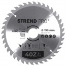 Disc Strend Pro TCT 190x2,4x30/20 mm 40T, pentru lemn, ferăstrău