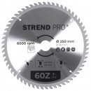 Disc Strend Pro TCT 250x3,0x30/20 mm 60T, pentru lemn, ferăstrău
