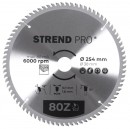 Disc Strend Pro TCT 254x3,0x30/20 mm 80T, pentru lemn, ferăstrău
