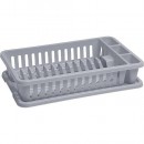 Scurgător de vase Curver® 173415, gri Lux, 26,5x42x8,8 cm