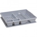 Scurgător de vase Curver® 173460, gri Lux, 45x38x9 cm