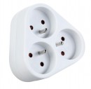 Distribuitor Strend Pro, 230 V, IP20, max. 3680 W, 3x16A, alb