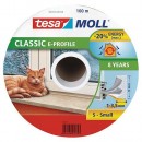 Garnitură ușă tesamoll® profil E, 9 mm, alb, 100 m