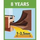 Garnitură ușă tesamoll® profil E, 9 mm, alb, 100 m