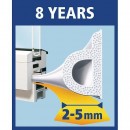 Garnitură ușă tesamoll® profile P, 9 mm, alb, 100 m