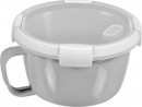 Bidon Curver® 0,9L, cu maner, mix de culori menta/gri/piersica, 17x10 cm