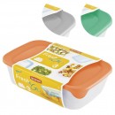 Curver® Set Cutie dreptunghiulară, 0,5Lx1Lx2L, amestec de culori mentă/gri/piersică