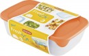 Curver® Set Cutie dreptunghiulară, 0,5Lx1Lx2L, amestec de culori mentă/gri/piersică