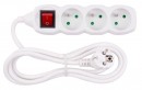 Cablu prelungitor electric DG-F803B 1,5 m 3 priză + întrerupător