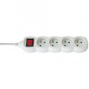 Cablu prelungitor electric DG-F804BK 1,5 m 4 priză + întrerupător