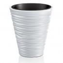 Ghiveci de flori SAND 350, 345x385 mm, alb