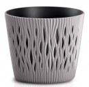 Ghiveci de flori SANDY Round 190, 158x138 mm, moka