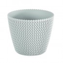 Ghiveci de flori SPLOFY 157/132 mm, 1,7 lit, alb