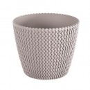 Ghiveci de flori SPLOFY 218/184 mm, 5,0 lit, mocca