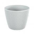 Ghiveci de flori SPLOFY 295/249 mm, 11,5 lit, alb