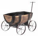 Ghiveci GDA Woodeff 817, vagon butoi de whisky, 41,5x29x19cm
