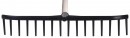 Grebla de gradina PVC 16 dinti + maner din lemn