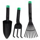 Set unelte de grădină Strend Pro, mistrie, cultivator, greblă, plastic