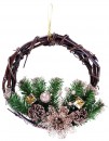 Ghirlanda MagicHome Craciun, naturala, suspendata, 30 cm