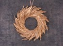 Ghirlanda MagicHome, coroana de pene, auriu, 35 cm, agatata