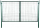 Poarta METALTEC DUO 3580/1750/100x50 mm, aripa dubla, gradina, verde, ZN + PVC, RAL6005