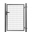 Poarta METALTEC ECO 2, 1000/1200/50x50 mm, rotunda, antracit, poarta simpla, ZN+PVC, RAL7016