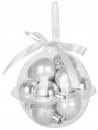 Globuri MagicHome Christmas, 12 buc, 3 cm, argintiu, pe brad
