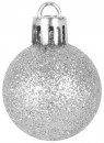 Globuri MagicHome Christmas, 12 buc, 3 cm, argintiu, pe brad