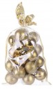 Globuri MagicHome Christmas, 20 buc, 6 cm, auriu, pe brad