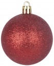 Globuri MagicHome Christmas, 20 buc, 6 cm, rosu, pe brad