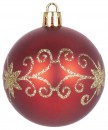 Globuri MagicHome Christmas, 20 buc, 6 cm, rosu, pe brad