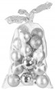Globuri MagicHome Christmas, 20 buc, 6 cm, argintiu, pe brad