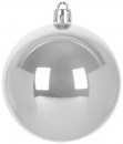 Globuri MagicHome Christmas, 8 buc, argintiu, pe brad, 7 cm