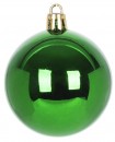 Globuri MagicHome Christmas, 9 buc, rosu - verde, cu decor, pe brad, 6 cm