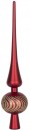 Globuri MagicHome Christmas, set, 21 buc, 6 cm, rosu, topper brad, pe brad