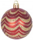 Globuri MagicHome Christmas, set, 31 buc, rosu, pe brad