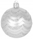 Globuri MagicHome Christmas, set, 31 buc, argintiu, pe brad