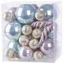 Globuri MagicHome Christmas, set, 50 buc, mix, pe brad