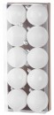 Globuri MagicHome Christmas,10 buc, alb, pe brad, 6 cm