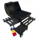 Gratar pe carbuni Vivatechnix VMD-1031, cu capac, 92x60x100cm, portabil, negru