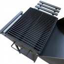Gratar pe carbuni Vivatechnix VMD-1031, cu capac, 92x60x100cm, portabil, negru